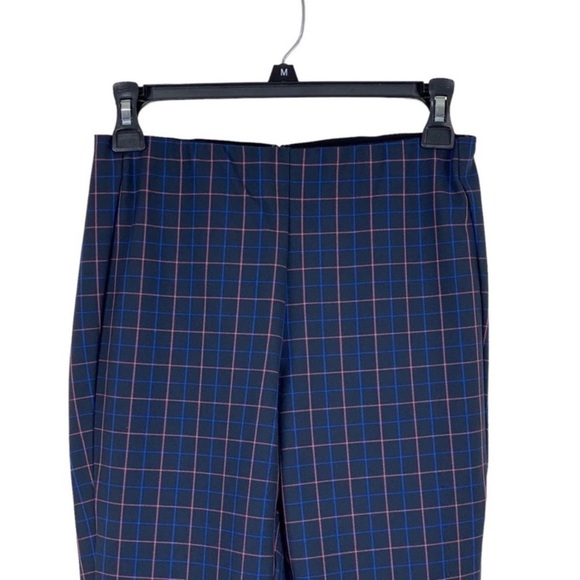 rag & bone Simone Plaid Ankle Pants Stretch Dark Academia Navy Black - Picture 7 of 9